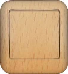 SE Wessen Прима наруж Бук Выключатель 1-клавишный 10А, с изолир. пластиной (в сборе) (индивид.упак.) арт. VA1U-112I-8I