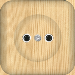 SE Wessen Прима наруж Сосна Розетка 1-ая б/з без шторок 10А, с изолир. пластиной (в сборе) (индивид.упак.) арт. RA10-164I-7I