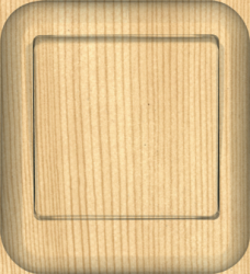 SE Wessen Прима наруж Сосна Выключатель 1-клавишный 10А, с изолир. пластиной (в сборе) (индивид.упак.) арт. VA1U-112I-7I