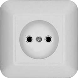 SE Wessen Прима внутр Беж Розетка 1-ая б/з без шторок 10А (в сборе) (индивид.упак.) арт. RS10-184-SI