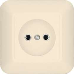 SE Wessen Прима внутр Беж Розетка 1-ая б/з без шторок 10А (в сборе) (опт.упак.) арт. RS10-184-S