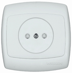 SE Wessen Рондо Бел Розетка б/з 10А (в сборе) арт. RS10-185-BI