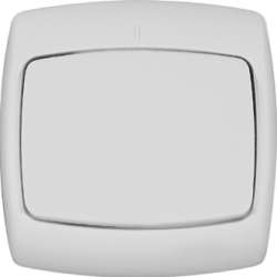 SE Wessen Рондо Бел Выключатель 1-клавишный 6А (в сборе) арт. S16-067-BI