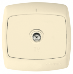 SE Wessen Рондо Беж Розетка ТВ оконечная (в сборе) арт. RAT-1-SI