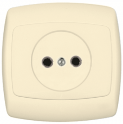 SE Wessen Рондо Беж Розетка б/з 10А (в сборе) арт. RS10-185-SI