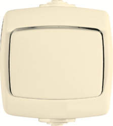SE Wessen Рондо наруж Беж Переключатель 1-клавишный 10А, IP44 арт. VA610-126B-SI