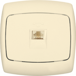 SE Wessen Рондо наруж Беж Розетка ТЛФ 1-я RJ11 арт. RT-4AM-SI