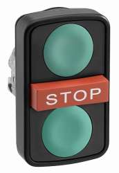 SE XB4 Головка кнопки двойная без маркировки Ч ZB4BA73407 арт. ZB4BA73407