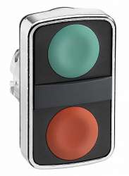 SE XB4 Головка кнопки двойная без маркировки ZB4BA7340 арт. ZB4BA7340