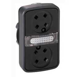 SE XB4 Головка кнопки двойная без вставок + LED ZB4BW7A9 арт. ZB4BW7A9