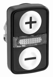 SE XB4 Головка кнопки двойная с маркировкой + LED ZB4BW7A17157 арт. ZB4BW7A17157