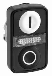 SE XB4 Головка кнопки двойная с маркировкой + LED ZB4BW7A17217 арт. ZB4BW7A17217