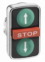 SE XB4 Головка тройной кнопки с маркировкой ZB4BA73134 арт. ZB4BA73134