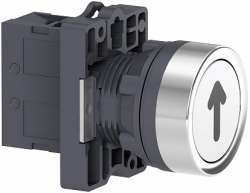 SE XB4 Кнопка ХА2, пр. воз, белая, с маркировкой, 1НO арт. XA2EA3351