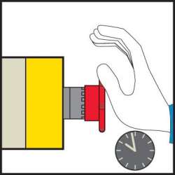 SE XB4 Кнопка аварийная грибок головка 40мм, 1НЗ+1НО, возврат вытягиванием арт. XB4BT845