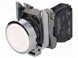 SE XB4 Кнопка белая 1Н/О пружинный возврат арт. XB4BA11