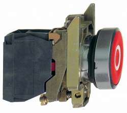 SE XB4 Кнопка с возвратом красная 1НЗ с маркировкой 0 арт. XB4BA4322