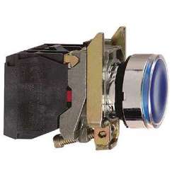 SE XB4 Кнопка синяя с возв. с подсв. 24В 22мм арт. XB4BW36B5