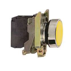 SE XB4 Кнопка желтая с возвратом 22мм арт. XB4BA51