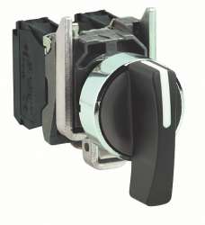 SE XB4 Переключатель 1-0-2 с возвратом в 0 черный удлинённая ручка 2НО арт. XB4BJ53