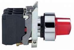 SE XB4 Переключатель 22мм 24В красный с подсветкой арт. XB4BK124B5