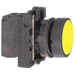 SE XB5 Кнопка с возвратом желтая 22мм арт. XB5AA51