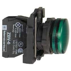 SE XB5 Лампа сигнальная зелёная светодиодная 230В арт. XB5AVM3