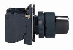 SE XB5 Переключатель 1-0 с фиксацией чёрный 1НО арт. XB5AD21