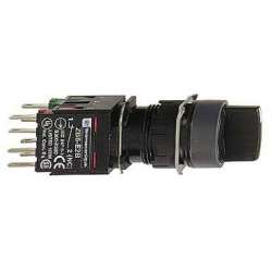 SE XB6 Переключатель 1-0-2 с фиксацией чёрный 1НО+1НЗ арт. XB6AD235B