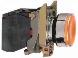 SE XB7 Лампа сигнальная желтая 230В 22мм арт. XB7EV75P