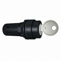 SE XB7 Переключатель 22мм 3 позиции с ключем 2НО арт. XB7NG33