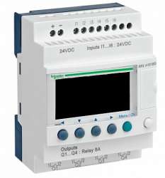 SE Zelio Logic Интеллектуальное реле компактное ,только язык LADDER, 6вх/4вых, питание =24В арт. SR2A101BD