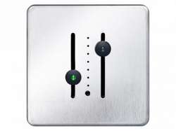 СТ Двухползунковый модуль 111202, матовая нержавейка арт. 4911002910