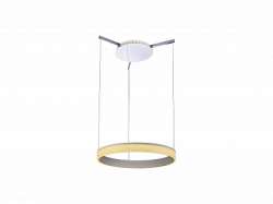 СТ Hoop 27 Светильник подвесной с опал.рассеивателем-световод из ПММА, алюминий/бел.матовый арт. 1530000020