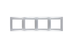 Simon 15 Алюминий Рамка 4-ая арт. 1500640-033