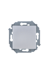 Simon 15 Алюминий Выключатель 1-клавишный, 16А, 250В, винт.зажим арт. 1591101-033