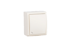 Simon 15 Aqua Бежевый Переключатель 1-клавишный наружный, IP54 арт. 1594201-031