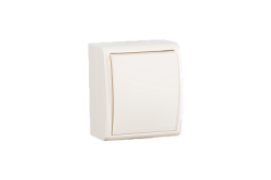 Simon 15 Aqua Бежевый Выключатель 1-клавишный с подсветкой наружный, IP54 арт. 1594104-031