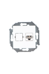 Simon 15 Белая Розетка ТЛФ RJ11, винт.зажим арт. 1591480-030