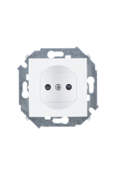Simon 15 Белая Розетка б/з, 16А, 250В, винт.зажим арт. 1591431-030