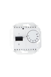 Simon 15 Белый Регулятор тёплого пола, с зондом, 16А, 230В, 3600Вт, 5-40град, IP20 арт. 1591775-030