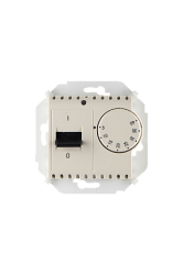 Simon 15 Бежевый Регулятор тёплого пола, с зондом, 16А,230В,3600Вт, 5-40град,IP20 арт. 1591775-031