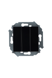Simon 15 Черный Выключатель 3-клавишный, 10А, 250В, винт.зажим. арт. 1591391-032