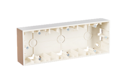 Simon 15 Шампань Коробка 3-ая для наружного монтажа арт. 1590753-034