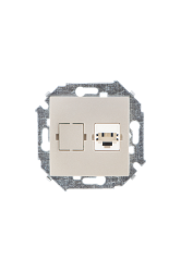 Simon 15 Шампань Розетка ТЛФ 1-ая RJ11, винт.зажим арт. 1591480-034