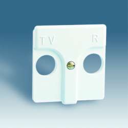 Simon 27 Белая Накладка розетки TV арт. 27053-34