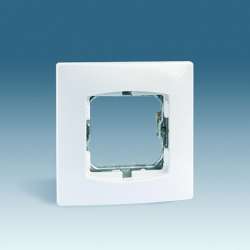 Simon 27 Белая Рамка 1-ая 2 мод без лапок арт. 27601-65