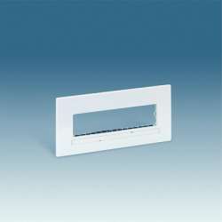 Simon 27 Белая Рамка однорядная для 4 широких или 8 узких мех., с суппортом арт. 27721-35