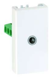 Simon 27 Мех Белая Розетка для подключения разъёма audio mini-jack (3,5 мм), узкий, винты арт. 2701092-030