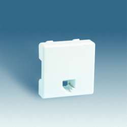 Simon 27 Мех Белая Розетка телефонная RJ-12, 6 конт арт. 27481-35